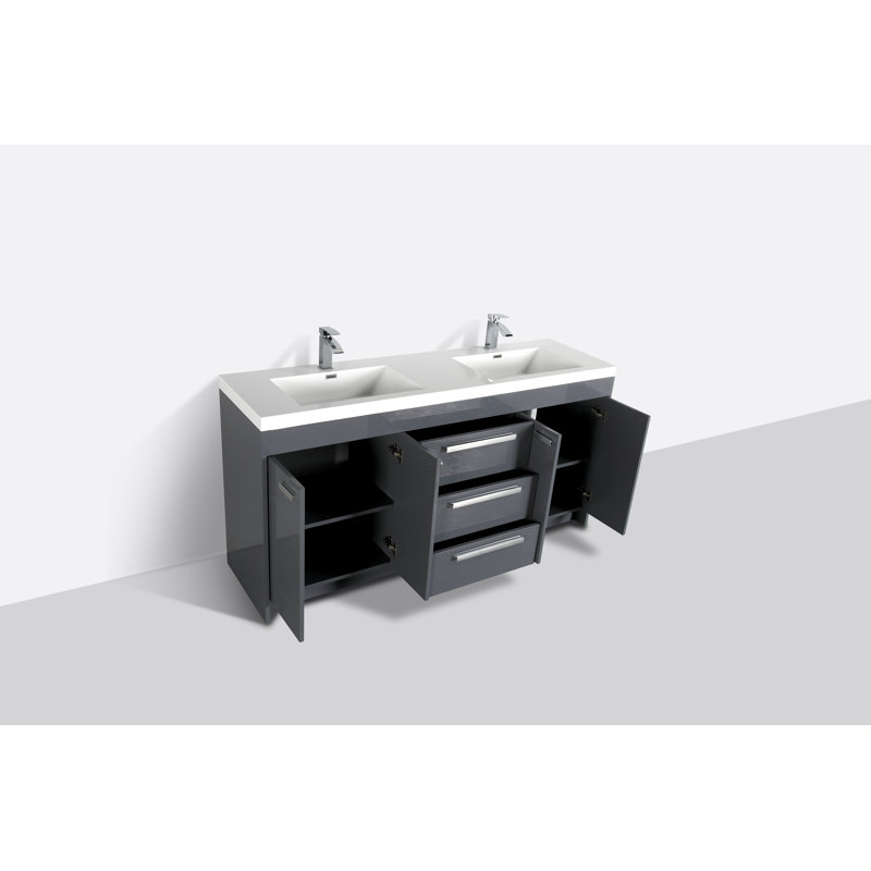 Latitude Run® Wynny 71" Double Bathroom Vanity Set Wayfair